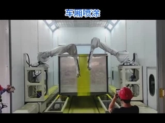 Ρομπότ χρωματισμού Techfly σε άμαξα με πλευρική 7η άξονα για 5 πλευρές